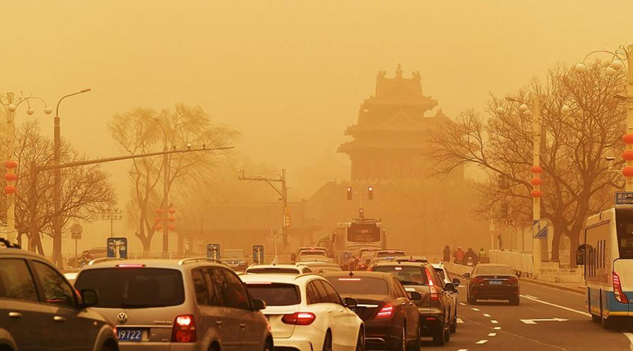 北方今年首場沙塵來襲！沙塵暴下衣服干衣機的干衣優(yōu)勢