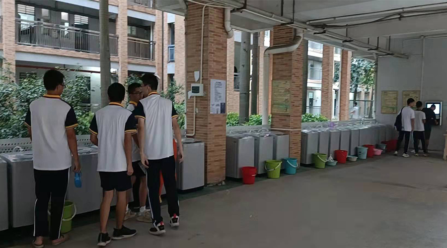 好評續(xù)單！江門一中學校持續(xù)追加共享洗衣機！