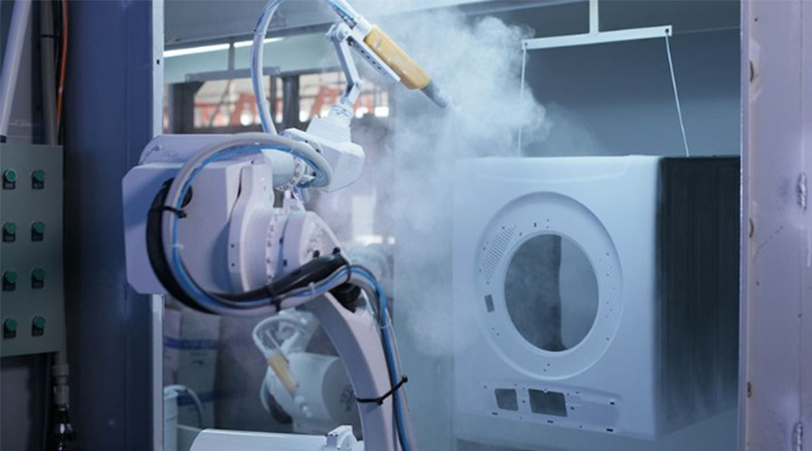 金環(huán)電器自動化生產  高效提升衣物烘干機生產效率