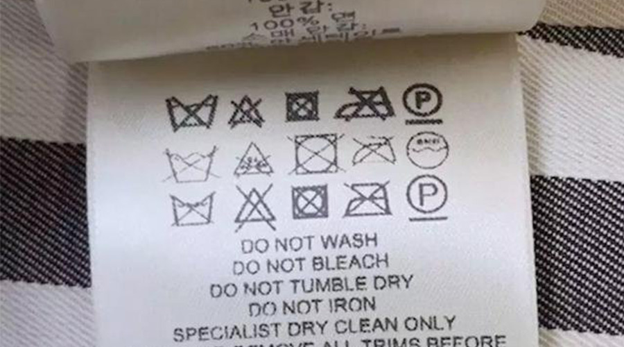 警惕！衣褲標簽上有這個標志  不可用家用干衣機烘