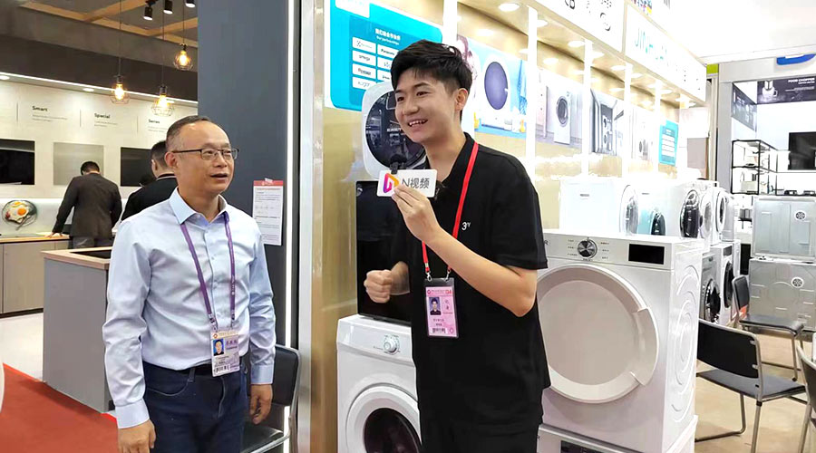廣交會熱點！央視、新華網(wǎng)等媒體聚焦金環(huán)電器滾筒干衣機